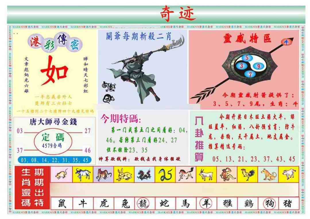 033期马经奇迹B(新图推荐)[图]