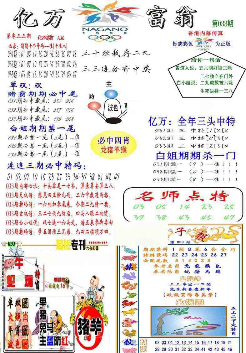 033期亿万富翁A[图]